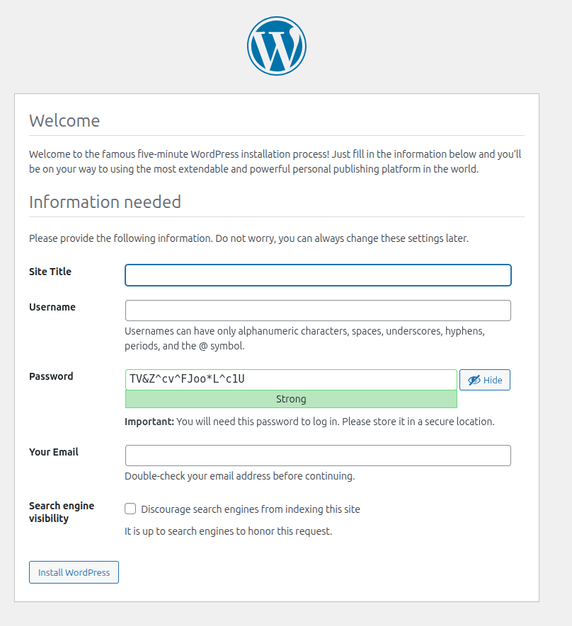 How To Install WordPress